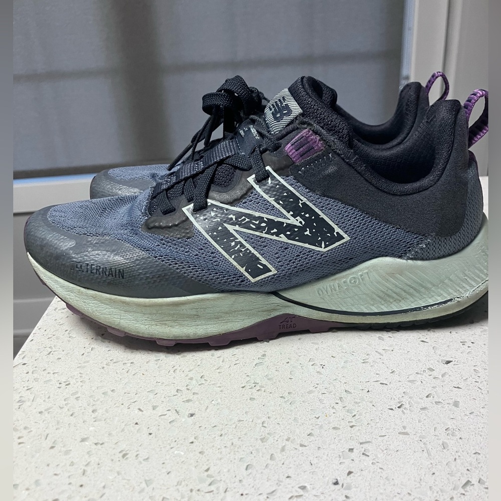 New Balance Women's Trail Running Shoes - Gray and Purple 7.5D